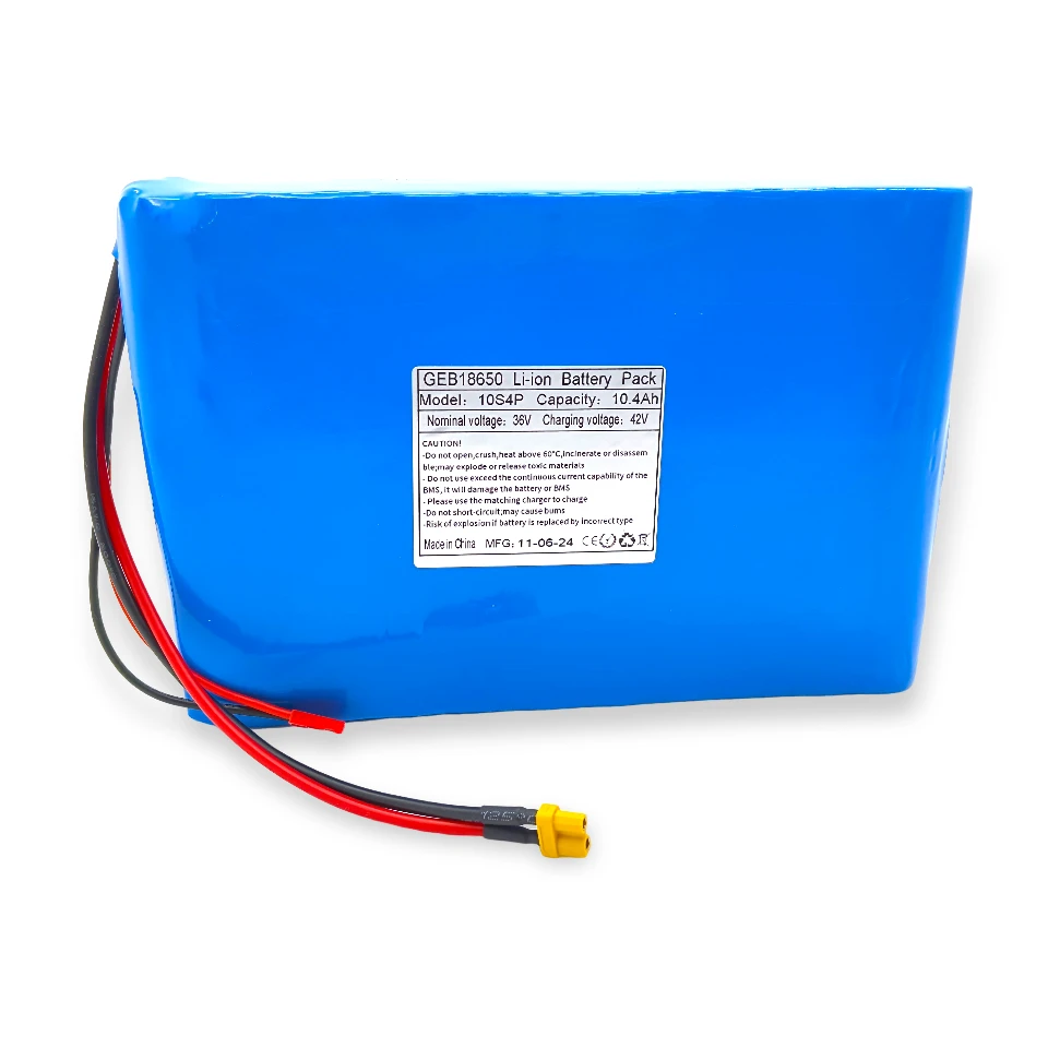 36v 10ah ebike-batterij