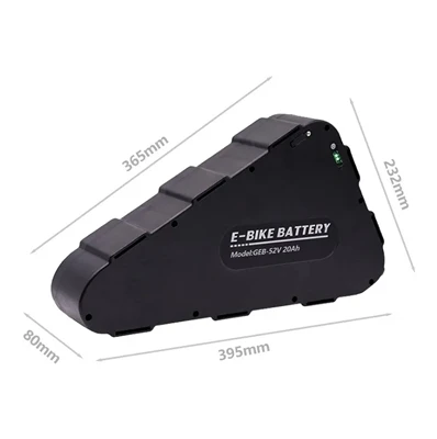 Revolutionair nieuw batterijpakket: het 52V 20Ah 18650 Triangle lithium-ion b...